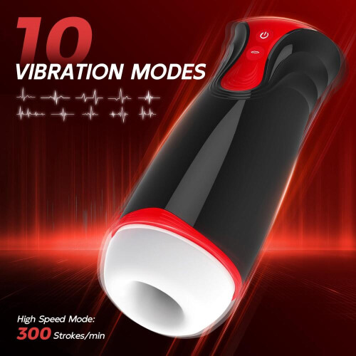 Automatic Silicone Sleeve Massager, Rechargeable Suction and Vibration Device 1