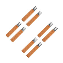 8Pcs Kitchen Cutter Replacement Handles Wood Grip Ergonomic DIY Tool