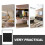 Peel And Stick Floor Tile Decals Black Polyester 10pcs 6