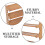 1Set Bamboo Shoe Rack Multi Tier Brown Stand for Home Entryway 4