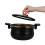 Home Use Black Micro Pressure Cooker Non-Stick Enamel Pot 7