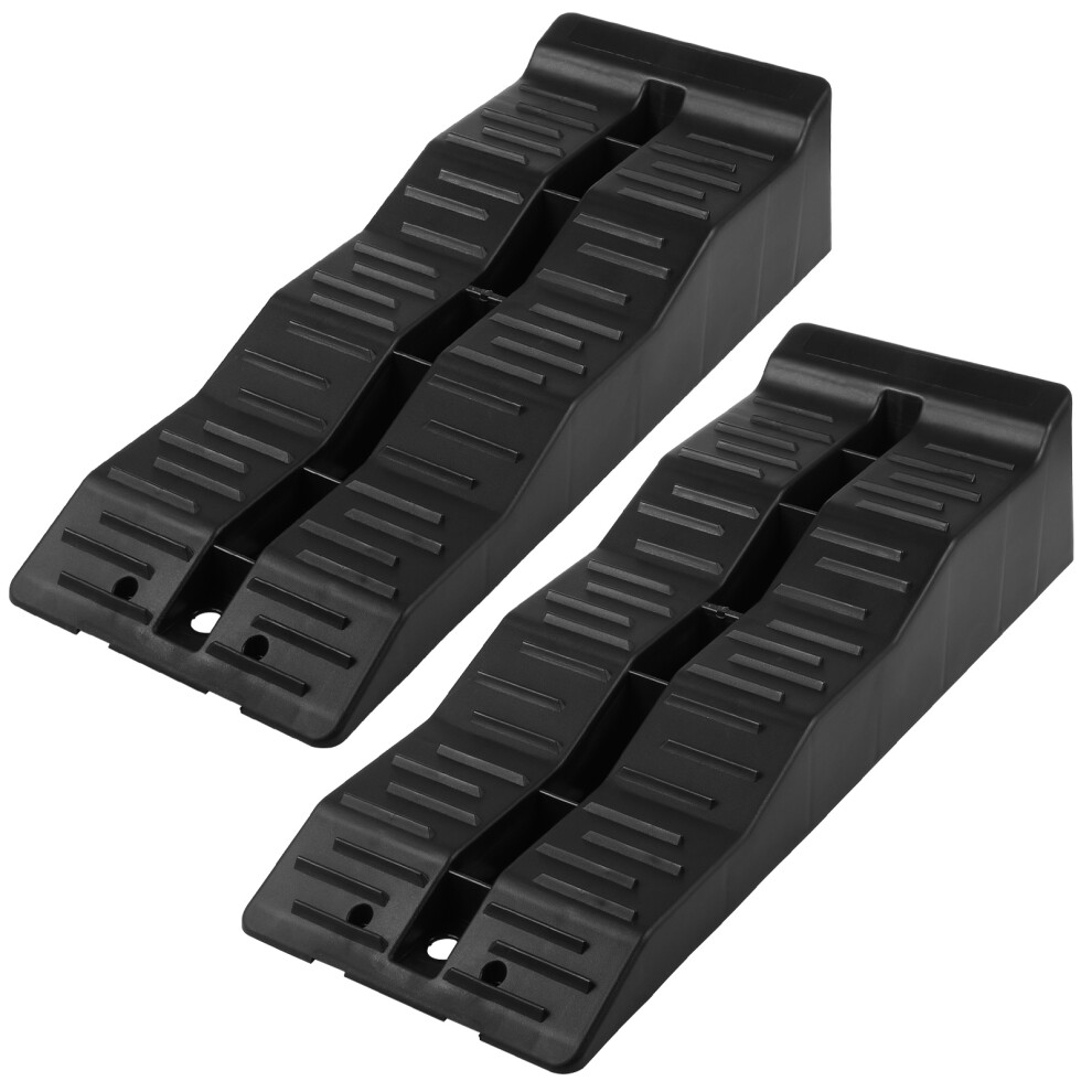 2Pcs Trailer Leveling Blocks Wheel Chocks Triple Levelers 5T 3753609215951