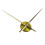 3D Wall Clock Hands – Gold or Silver Metal, for Home & 4