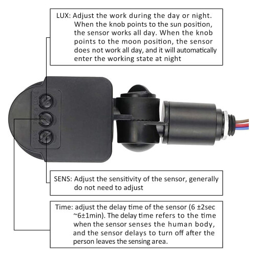 Interruptor de luz com sensor de movimento externo MesaSe, 180 PIR, 12m 2