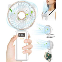 Mini-Ventilator Portatif Ventilateur à Main Ventilateur de Poche USB wiederaufladbar 5 Vites