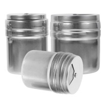 3-teiliges Kochtopf-Set aus rostfreiem Edelstahl mit Bo?te zur Cure-Dents Rangement Cuisine C