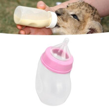Biberon pour animaux de compagnie - FAFEICY - 180 ml - Tétine supple - Tête tordue - Desig