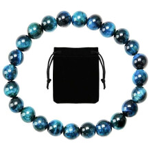 Armband oeil de tigre natural, 8 mm, Armband Chakra de Chance et Harmonie, Armband de y