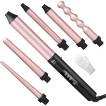 Fer à Boucler 6 in 1 - SEABUTY 9-32mm Kit Fer à Friser en Céramique Professionnel - Chauff