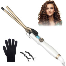 Fer à Friser,Fer à boucler ultra-fin 9mm en ceramic,11 Temperaturen von 110 bis 210C,s'u