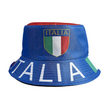 Visserspet met voetbalthema, ademend polyester, emmerhoed-Italië