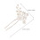Witte bruidshaarspeld met handgemaakte bloemen 2