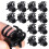 Mini fermagli per capelli in plastica nera con ganasce (24 pezzi) 5