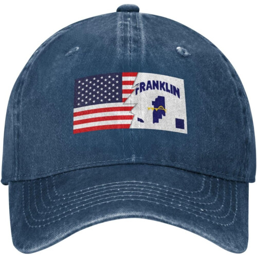 Franklin County AR Flag Baseballkasket – Justerbar Bomuld 1