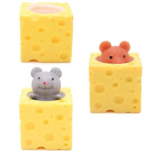 Jouet à presser RESULT Mouse Cheese - Couleurs -lajitelmat - 3 kpl choisi au hasard