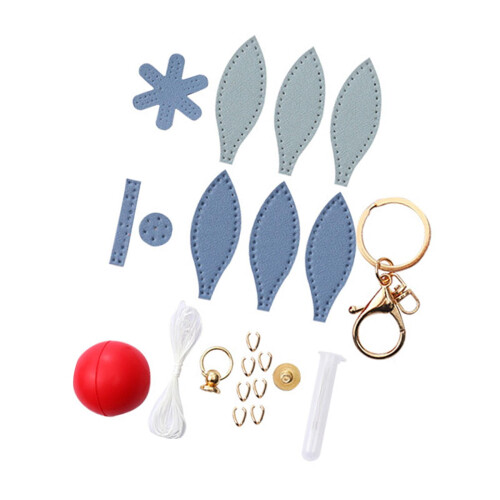 Kit breloc DIY pentru cusut cu balon cu aer cald, piele PU 1