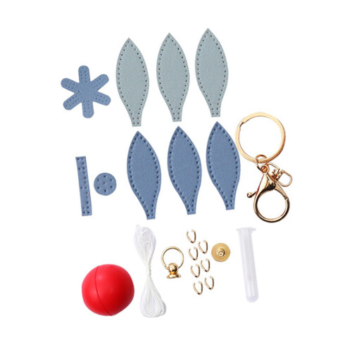 Kit breloc DIY pentru cusut cu balon cu aer cald, piele PU 2