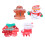 Conjunto de 4 Presilhas de Natal para Mulheres e Meninas 3