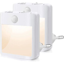 Lot de 2 Veilleuse Enfant LED, NetBoat Veilleuse Prize Electrique Himmennettävä Plug & Play ave