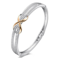 Rannekoru Femme - Rannekoru -Femme Infini -18cm -Avec des Cristaux-Or Rose-Cadeau Fête des M