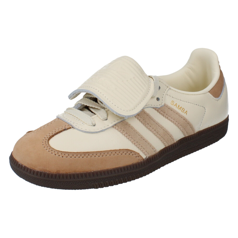 Adidas (5) Originals Samba Lt Womens Trainers Sneakers Cream/Brown/Gold