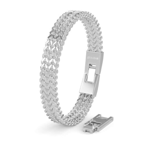 SERASAR | Premium armbånd i kirurgisk rustfrit stål 316L til mænd [