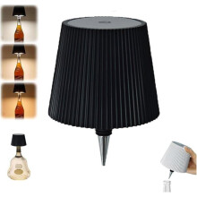 Lampe de Table - KCVV - Lampe Bouteille Sans Fil - Rechargeable 2000mAh - LED - Noir