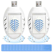 Lot De 2 Répulsifs électriques Usb Avec 90 Comprimés De Protection Contre Les Moustiqu