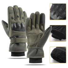 Gants de moto militaires résistants au froid, gants de vélo de course, doigt complet,