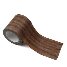 Ruban adhésif effet bois - GREENVEA - Effet bois réaliste - Marron foncé - 5,7 cm x 4,