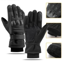 Gants de moto militaires résistants au froid, gants de vélo de course, doigt complet, spor