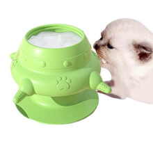 Mangeoire pour Chiots,Bol à Lait Bionique en Silicone pour Animaux De Compagnie avec 4 Suc