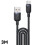 Πλεγμένο καλώδιο δεδομένων USB - RNCYN - 3 μέτρα - Γρήγορη φόρτιση 12W - Κρά 1