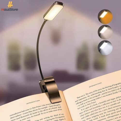 Φωτιστικό ανάγνωσης HautStore 9 LED, επαναφορτιζόμενο φως ανάγνωσης με 3 λ