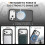 Capa BOOLING com suporte - para iPhone 17 Pro Max - Híbrida com anel magnético - Preta - 5