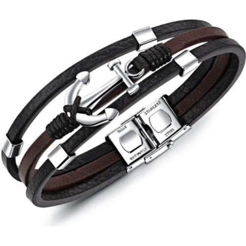 Δερμάτινο βραχιόλι - ORGANGONFAND - Ανδρικό βραχιόλι - Δώρα γενεθλίων και