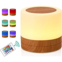 Veilleuse LED, Mini Lampe de Chevet Multicolore à 360, Lampe Nuit Rechargeable avec Touc