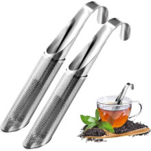 2 passoires à thé - Filtre à thé à mailles fines pour thé en vrac - Résistant - Convient à