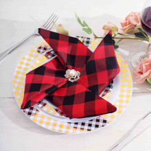 Polyesterové ubrousky BalsaCircle Gingham 15" x 15" (5ks)