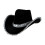 Cowboyhatt med silverdetaljer för kvinnor 1