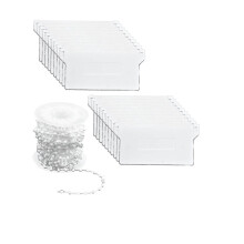 20 gewichten voor de onderkant van de lamellen van een verticale jaloezie van 89 mm (3,5 inch) en een plastic ketting van 10 meter