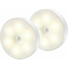 Luce notturna a LED - GIGICIAL - Rilevamento di movimento - Ricaricabile - Adesivo magnetico - In