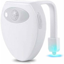 Luce notturna a LED per WC - JIANGZHA - Ricaricabile - 8 colori - Sensore di movimento