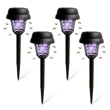 Set di 4 lampade solari antizanzare, lampade antizanzare per esterni, adatte per