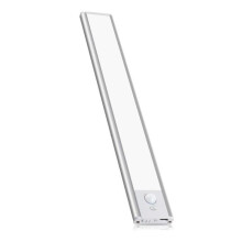 Oppladbar LED-lampe - LACTEA - 20 cm - 100 lumen - Bevegelsessensor - Sølv