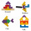 Εκπαιδευτικό παιχνίδι - Tetris Tangram - Ξύλινα παζλ - 8 χρώματα - Βελτιώνε 5