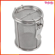 Infusor de chá - AKOZON - Cesto em aço inoxidável 304 10x8 cm - Malha fina - Corrente para pendurar - M