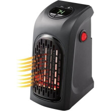 Aquecedor de ambiente sem fio - 1 unidade, termostato ajustável, aquecimento rápido, 350W