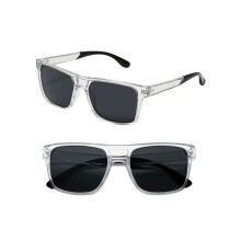 Óculos de Sol Masculinos Retangulares com Ponte Dupla, Transparentes, Marca Sebastien Loeb Racing P