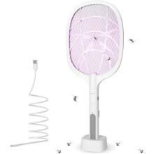 Lâmpada elétrica mata-mosquitos KENLUMO - Recarregável via USB - Função de exibição